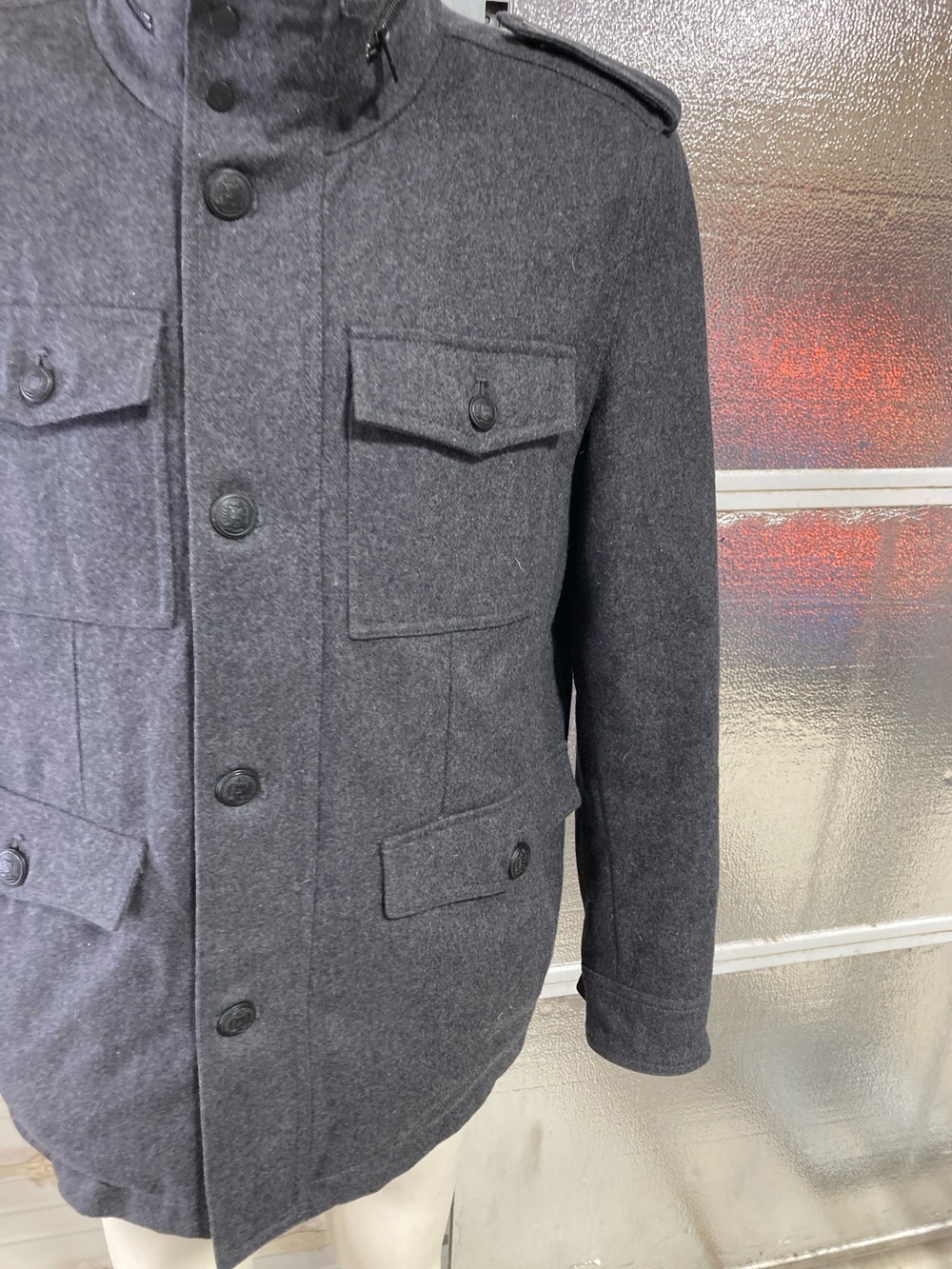Black Rivet Coat - Picture 4 of 14